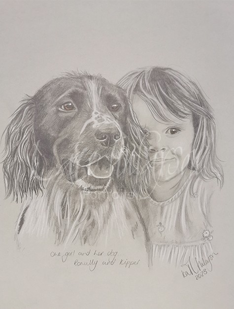 Portrait of a dog by Kate Finlayson